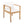 Outdoor Dining Chairs (Set of 2) with Acacia Wood Frame