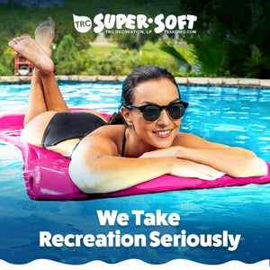 TRC Recreation Splash 1.25" Thick Foam Swimming Pool Float Mat, Fierce Green