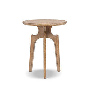 Carmel - Round Side Table - Antique Brown