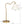 Ornate - Ring Base Curved Table Lamp With Triangle Drum Shade - Gold / White