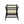 Modern Minimalist Bar Stool With Cane Seat - Black / Natural