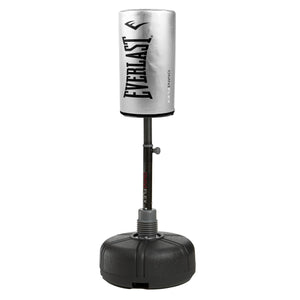 Everlast OmniFlex Adjustable Freestanding Workout Boxing Punching Bag, Silver - TRAPSKI