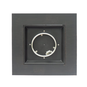 33" Outdoor Iron Square Propane Fire Pit - Brushed Brown