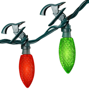 NOMA Quick Clip 66.8' LED Oudoor Christmas String Lights, 100 Multi-Color Bulbs