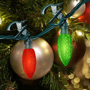 NOMA Quick Clip 66.8' LED Oudoor Christmas String Lights, 100 Multi-Color Bulbs