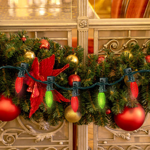 NOMA Quick Clip 66.8' LED Oudoor Christmas String Lights, 100 Multi-Color Bulbs