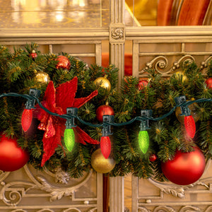 NOMA Quick Clip 66.8' LED Oudoor Christmas String Lights, 100 Multi-Color Bulbs