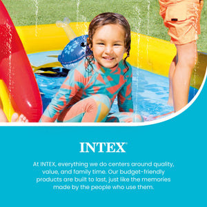 Intex 100"x77" Inflatable Ocean Play Center Backyard Toddler Kiddie Pool & Games