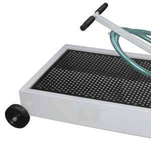 Shop Tuff STF-15GS 15 Gallon Capacity Low Profile Oil Steel Drain with Hand Pump