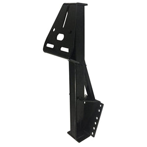 Tow Tuff TTF-08HD Heavy Duty Steel Universal Spare Trailer Tire Carrier, Black - TRAPSKI