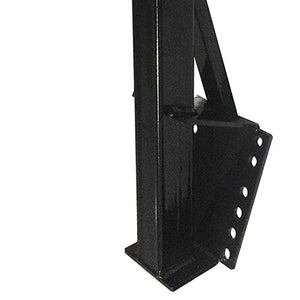 Tow Tuff TTF-08HD Heavy Duty Steel Universal Spare Trailer Tire Carrier, Black - TRAPSKI