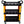 3 Tier Rolling Auto Detail Cart With Wheels - Yellow & Black