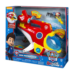 Paw Patrol Sub Patroller Transforming Vehicle with Lights, Sounds, and Launcher
