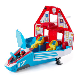 Paw Patrol Super Paws 2 in 1 Deluxe Transforming Mighty Pups Jet Command Center