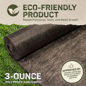 DeWitt TYPAR 3-Ounce Premium Weed Control Barrier Landscape Fabric, 4 x 300 Feet