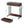 Portable Laptop Desk With Drawer & Wheels, Height Adjustable, Storage Shelf - Brown / Black