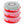 Homz 24 Inch Seasonal Holiday Christmas Plastic Wreath Storage Box, Red Set of 3