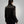 Women's Black Shearling Studded Textured Cropped Leather Jacket