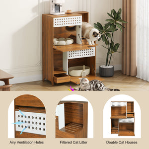 2-Piece Modern 2 IN 1 Cat Furniture Set