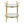 Rhonda - Contemporary / Glam Side Table - Gold / Clear