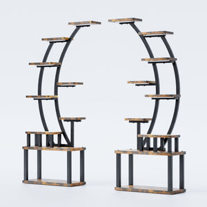 9 Tiered Indoor Plant Stand With 5 Adjustable Grow Lights