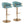 Claire - Contemporary / Glam Adjustable Bar Stool (Set of 2)