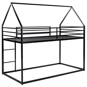 House Bunk Bed With Built In Ladder