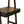 Ladder Desk, Ladder Style Display Shelf - Natural Wood / Brown
