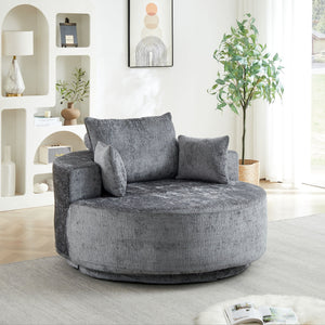 Swivel Chair With Rotating Base For Living Room