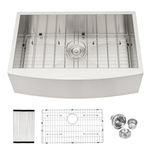 Farmhouse Kitchen Sink Stainless Steel Apron Front