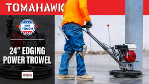 24" Concrete Power Trowel Edger 5.5HP Honda Float Pan Blade Screed Finishing Tool