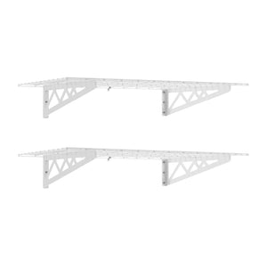 24" x 48" Wall Shelving (Two Pack with Hooks) - TRAPSKI