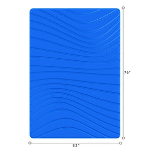 Big Joe Aquaria Roll Up 2 Person Swimming Pool Ripple Comfort Lounge Float, Blue