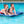 Big Joe Aquaria Roll Up 2 Person Swimming Pool Ripple Comfort Lounge Float, Blue