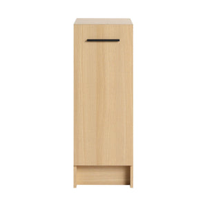 Slim Freestanding Bathroom Storage Cabinet - Light Oak