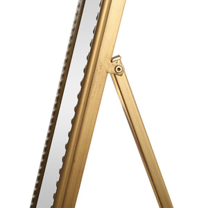 Full Length Mirror With Stand, Floor Standing Dressing For Bedroom - Antique Gold