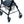 Lumex Walkabout Padded Lightweight 4 Wheel Hemi Rollator for Petite Users, Black