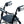 Lumex Walkabout Padded Lightweight 4 Wheel Hemi Rollator for Petite Users, Black