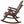 Durable Wooden Porch Rocker, Fir Log Rocking Chair