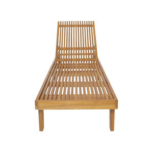 Nadine Stylish Chaise Lounge Chair - Teak