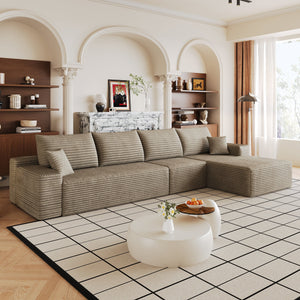 134" Cloud Sectional Couch with L-Shaped Chaise