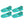 Aqua Leisure Campania 2 in 1 Water Lounger Pool Inflatable, Floral (4 Pack)