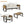 Aluminum Frame Large 4-Piece Outdoor Patio Furniture Set for 5 Person