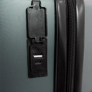 TACH V3.1 Connectable Hardside Luggage Set, 3 Piece Set, Gray