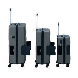 TACH V3.1 Connectable Hardside Luggage Set, 3 Piece Set, Gray