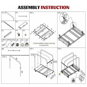 1000LBS Heavy Duty 2-in-1 Table Dolly