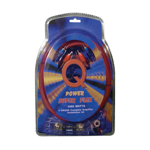 MTX 12" Dual Loaded Car Subwoofer w/ Sub Box, Amplifier, & QPower Wiring Amp Kit