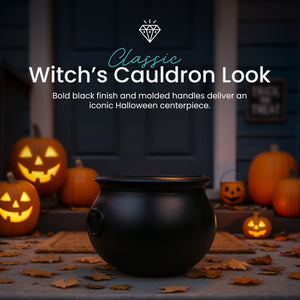 Union Products 55160 16 Inch Witch Cauldron Halloween Decoration, Black (2 Pack)