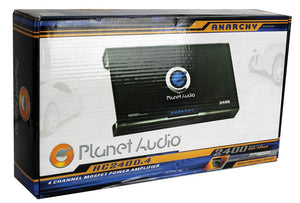 Planet Audio AC2400.4 2400W 4 Channel Car Power Amplifier Amp AC24004+Remote