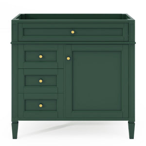 Bathroom Vanity With 2 Drawers And Tip-Out Drawer, Storage Cabinet